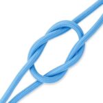 PLAVI TEKSTILNI DEKORATIVNI KABEL 2X0,75mm2