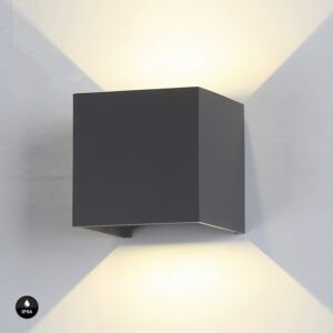 LED SPOLJNA LAMPA A310 ZIDNA 6W 3000K IP54 SIVA