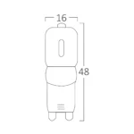 DIMABILNA LED KAPSULA G9 3W 3000K 220V - Slika 2