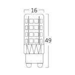 LED KAPSULA G9 5W 3000K 220V - Slika 2