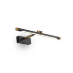 VESTA 497 ZIDNA LAMPA 9W CRNO/ZLATNA