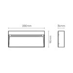 LED SVETILJKA JM-054 ZIDNA 5.6W 4000K IP54 ANTRACIT - Slika 2