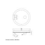 VESTA 483 PLAFONSKA SVETILJKA 30W+2*5W+3W 3000K BELA - Slika 2