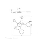 VESTA 367 PLAFONSKA SVETILJKA LED 40W 3000K CRNA - Slika 2