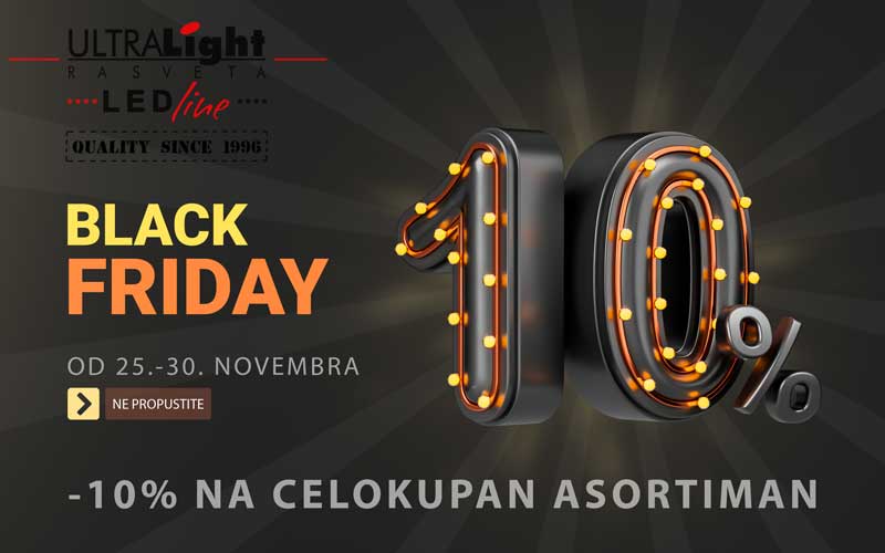 10% POPUSTA NA SVE - BLACK FRIDAY 2025