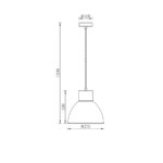 VISILICA BV05-00042 1xE27 CRNA - Slika 2