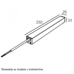 MAGNETIC SLIM NAPAJANJE 26 -200W 48V CRNO - Slika 2