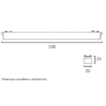 MAGNETIC SLIM SVETILJKA LED26 - 18T 18W 3000K 24° 48V DC CRNA - Slika 2