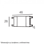MAGNETIC SLIM KONEKTOR I CRNI (26-A-I) - Slika 2