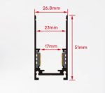 NADGRADNA MAGNETNA ŠINA 2M BELA - Slika 2