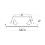 LED STEPENIŠNA RASVETA SA SENZOROM 1.5W CCT 3U1 BH07-00382 - Slika 3