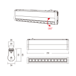 MAGNETIC SLIM LAMPA 12W ZIGBEE 3.0+2.4Ghz AZ2-12B - Slika 3