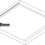 PLAFONSKI RAM ZA LED PANEL BACK LIGHT 1200x600