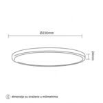 LED PLAFONJERA L7760-18W CCT SENZOR CRNA - Slika 3