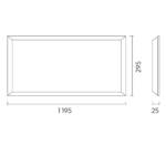 LED PANEL 1200X300 40W CRI>90 UGR<19 - Slika 2
