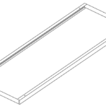 PLAFONSKI RAM ZA LED PANEL BACK LIGHT 1200X300