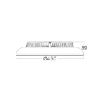 LED PLAFONSKI VENTILATOR 24+30W RGB CCT BH85-00030 - Slika 4