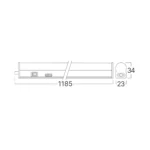 LED LINIJSKA SVETILJKA OKRUGLA 16W BELA 3CCT  BN10-00480 - Slika 2